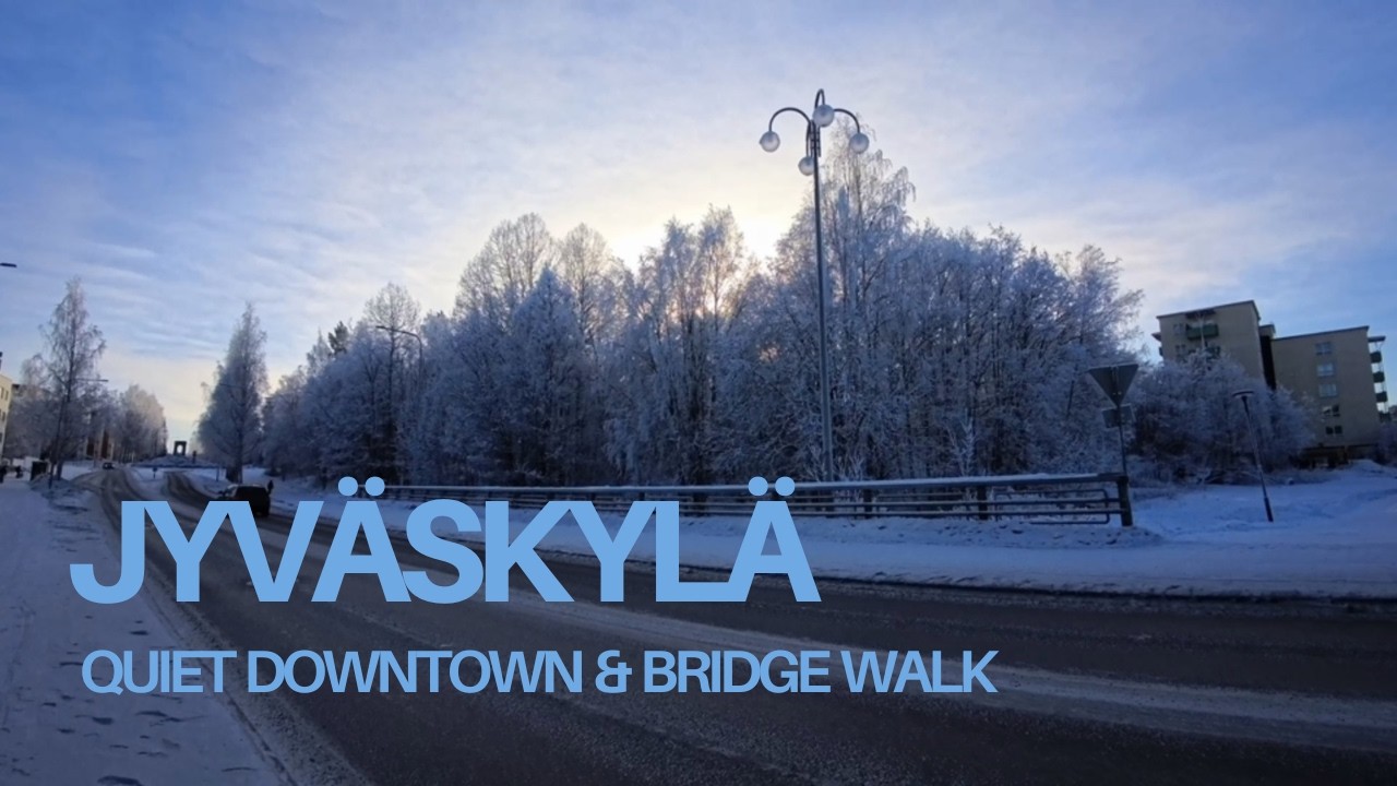 Walking in Central Finland Jyväskylä , -18 degree ❄️☃️