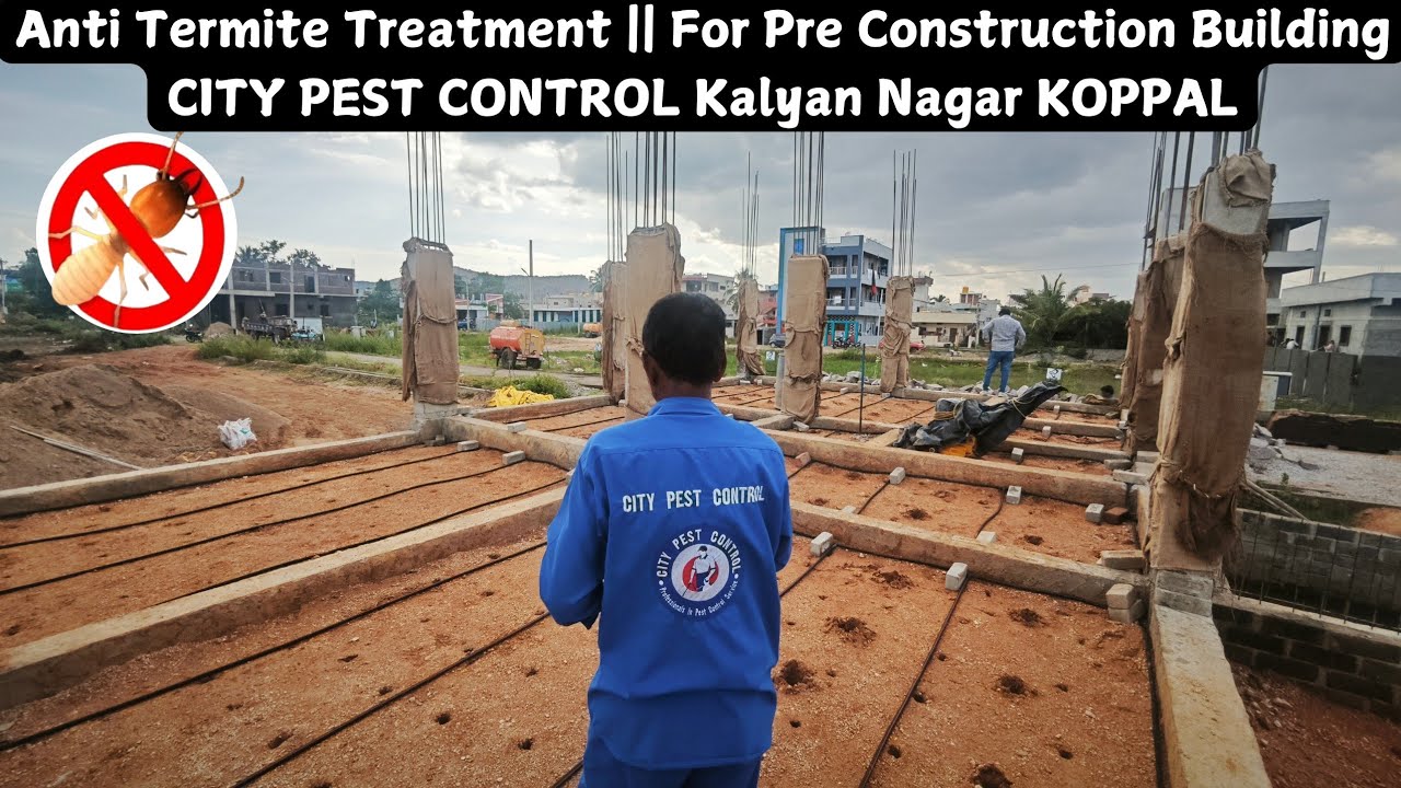 Pre Constitution Anti-Termite Treatment Tube Installation || CITY PEST CONTROL ||