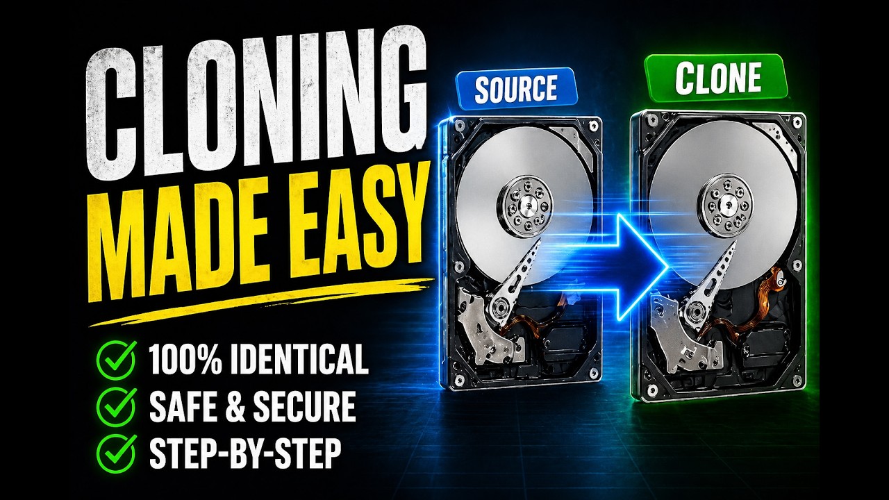 How to clone a hard drive - EASY step by step walk-thru!