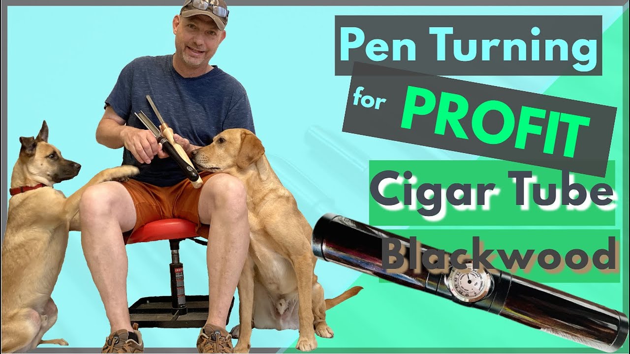 Humidor Cigar Tube with African Blackwood  || Turning for Profit