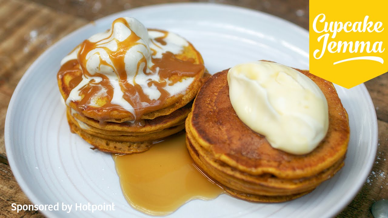 Pumpkin Pancake Recipe | Cupcake Jemma