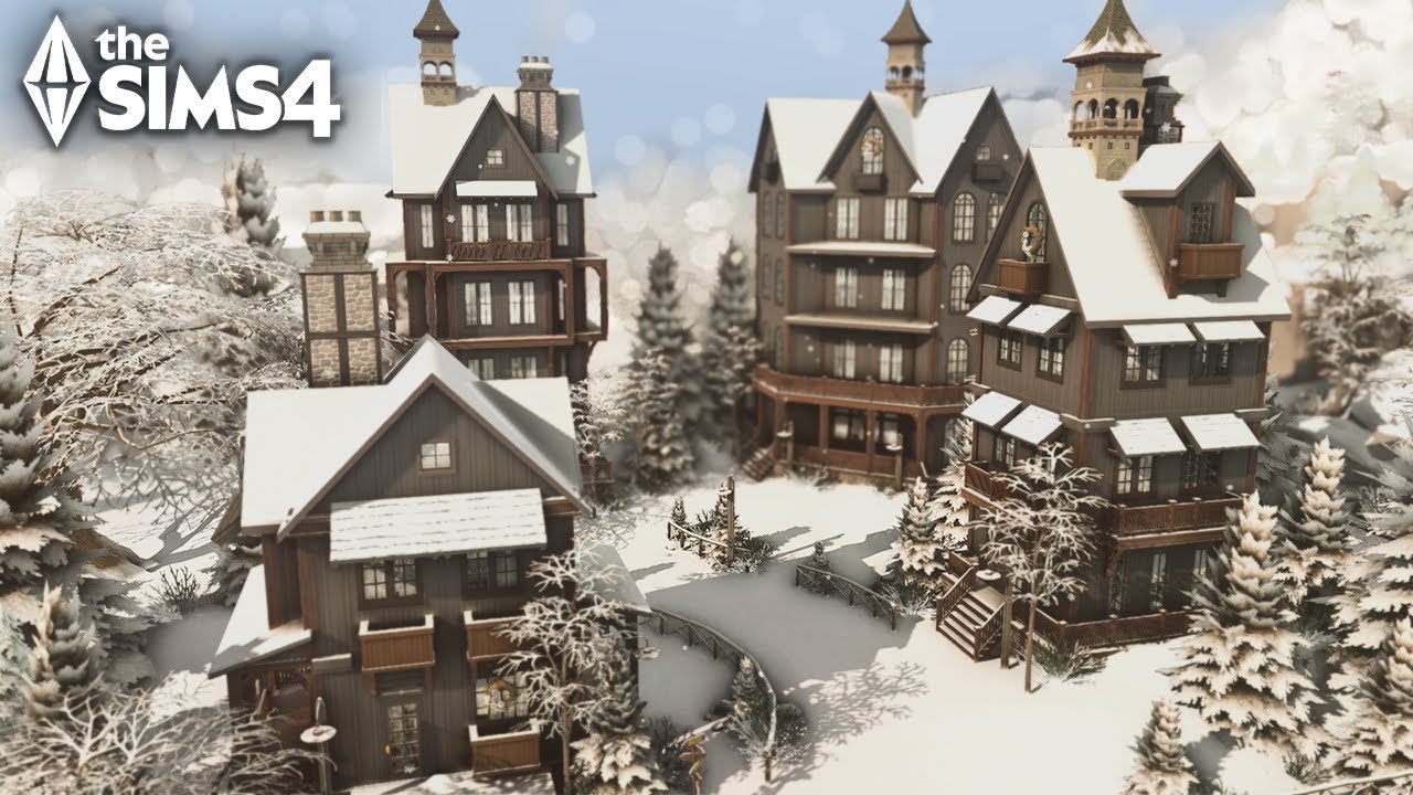 VILAREJO RÚSTICO DE NATAL  (NO CC) - The Sims 4 Speed Build