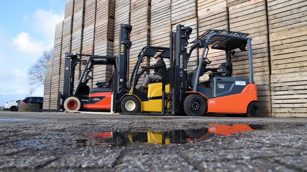 Elektrische Yale, Linde en Toyota getest