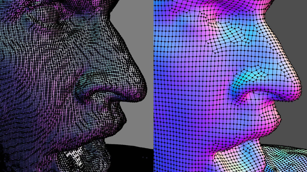 ReMesh 3D Scan Mesh to Quads Blender