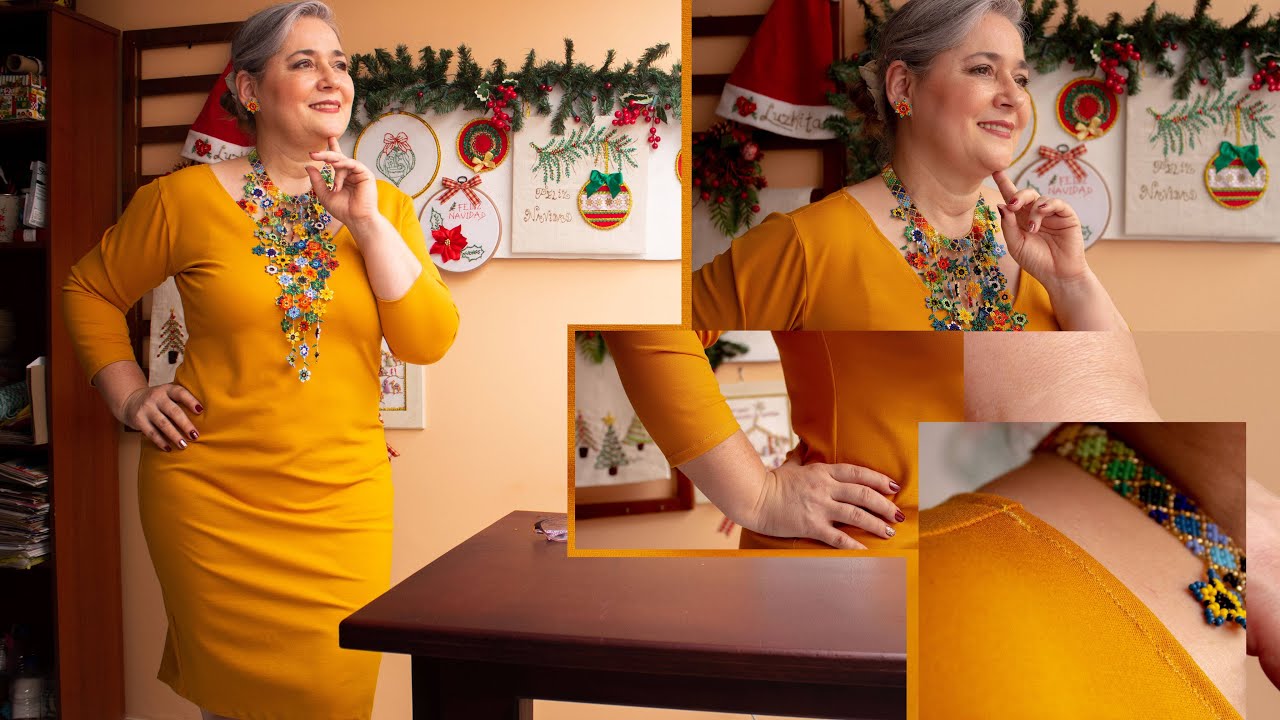 Vestido básico licrado fácil de hacer /Patrones, corte y confección /Idea de negocio
