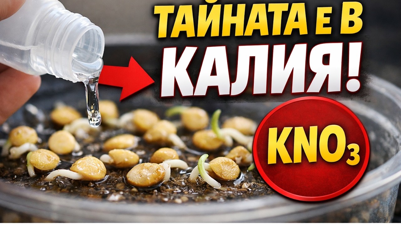 ВСИЧКИ чушки покълват за 3 ДНИ! Тайната е в КАЛИЯ. Ето как!