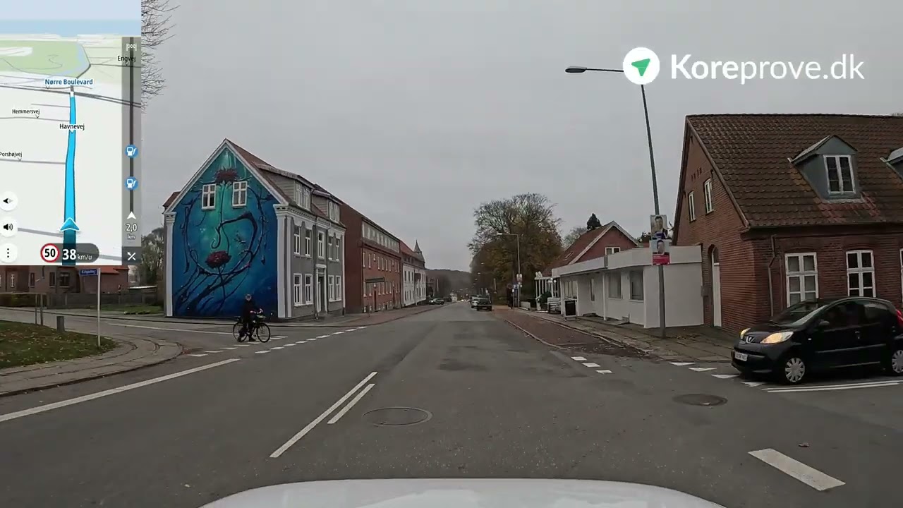 Køreprøve rute Skive - Skive Glattrup