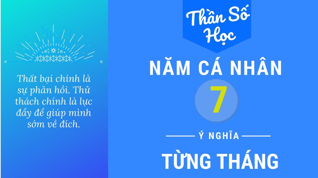 Phần 8.8: Năm Cá Nhân Số 7 - Ý Nghĩa Từng Tháng - Thần Số Học Chuyển Hoá - Tracy Hồng Kiều