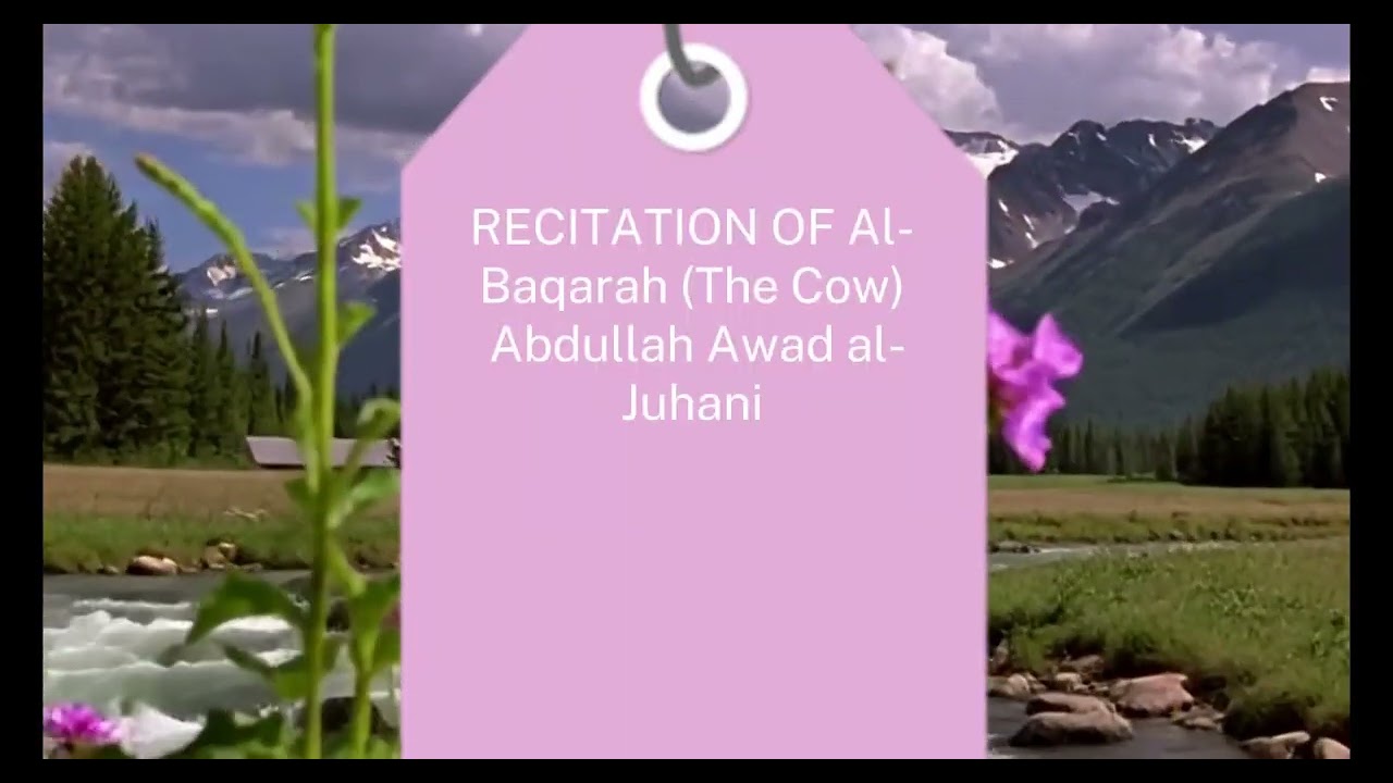 Abdullah Awad al Juhani: Al Baqarah The Cow