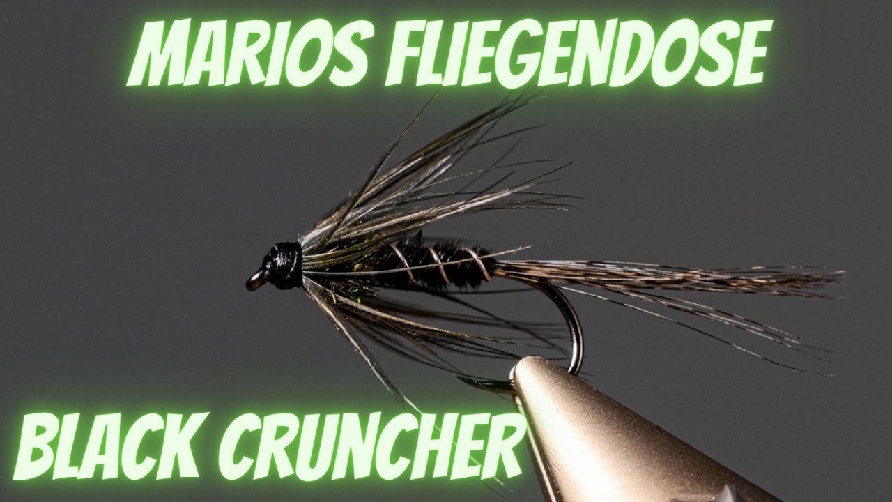 Black Cruncher - Marios Fliegendose - Super fängige Nassfliege