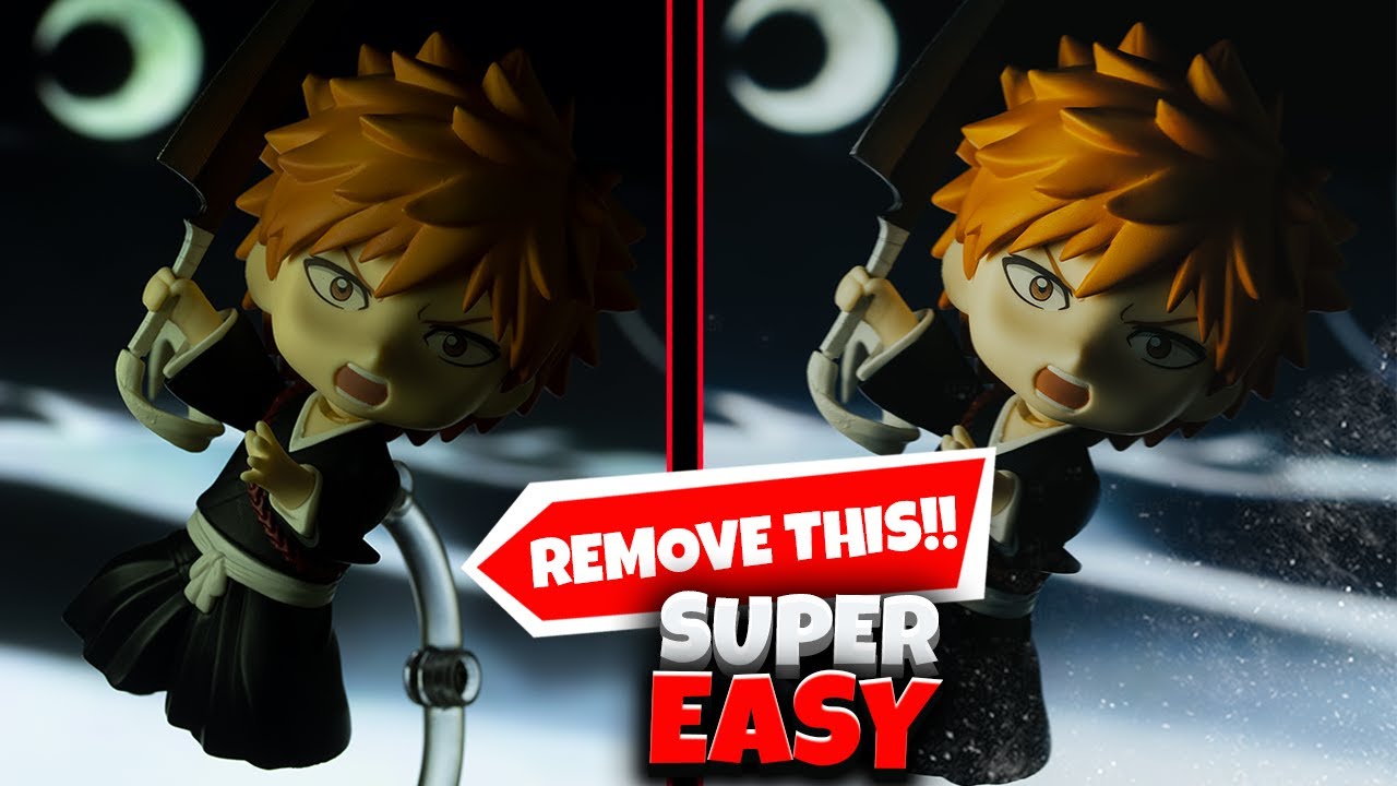 EASILY Remove Stands For Anime Figure/Toy Photography