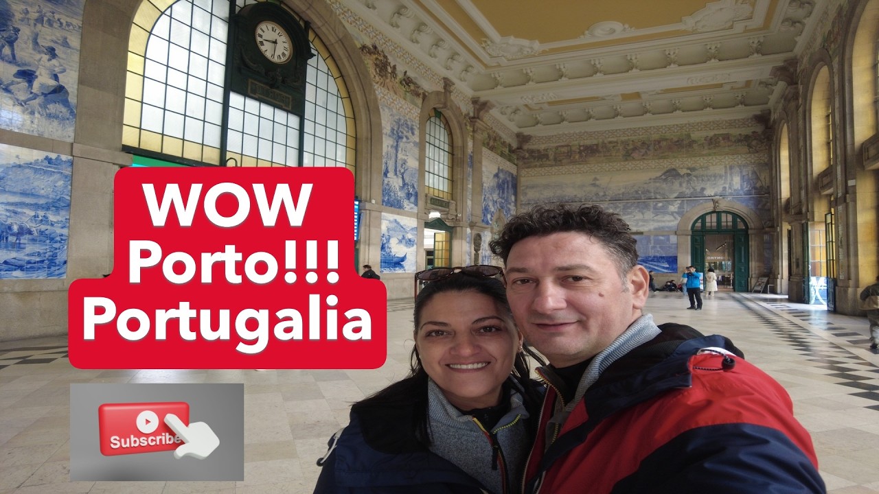 Porto la pas parcare gratuita, Buz 500, centru vechi, gara Sao Bento și apus pe podul Dom Luis I.