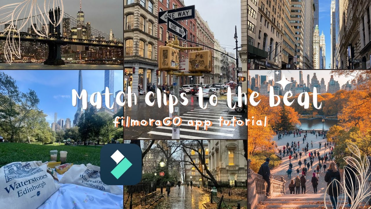 how to match your clips to music beat using FilmoraGO app! 🍂