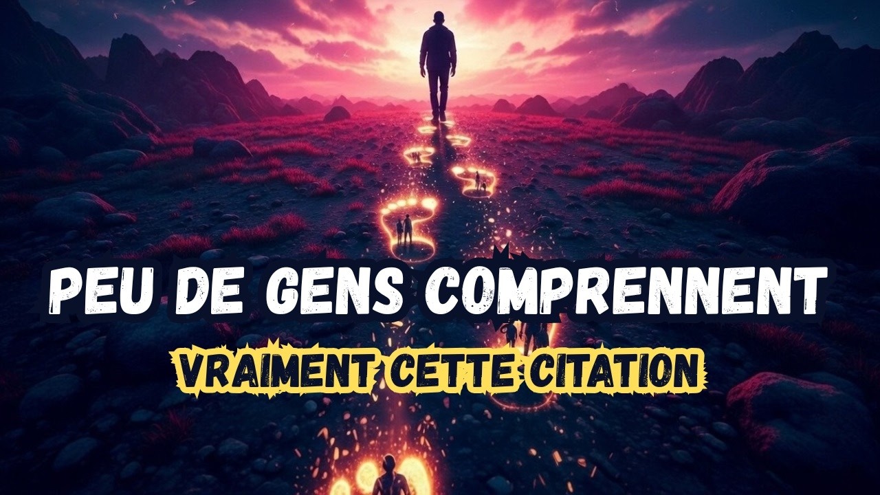 Chaque pas laisse une histoire. Citation réflexion