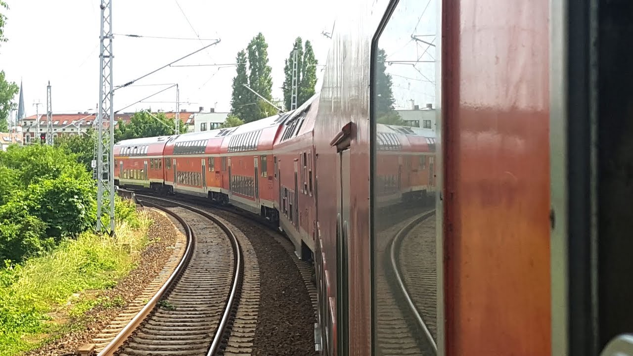 Nahverkehr BERLIN - Mit dem DR-DoSto &uuml;ber den Berliner Ring ► Mitfahrt am Fenster