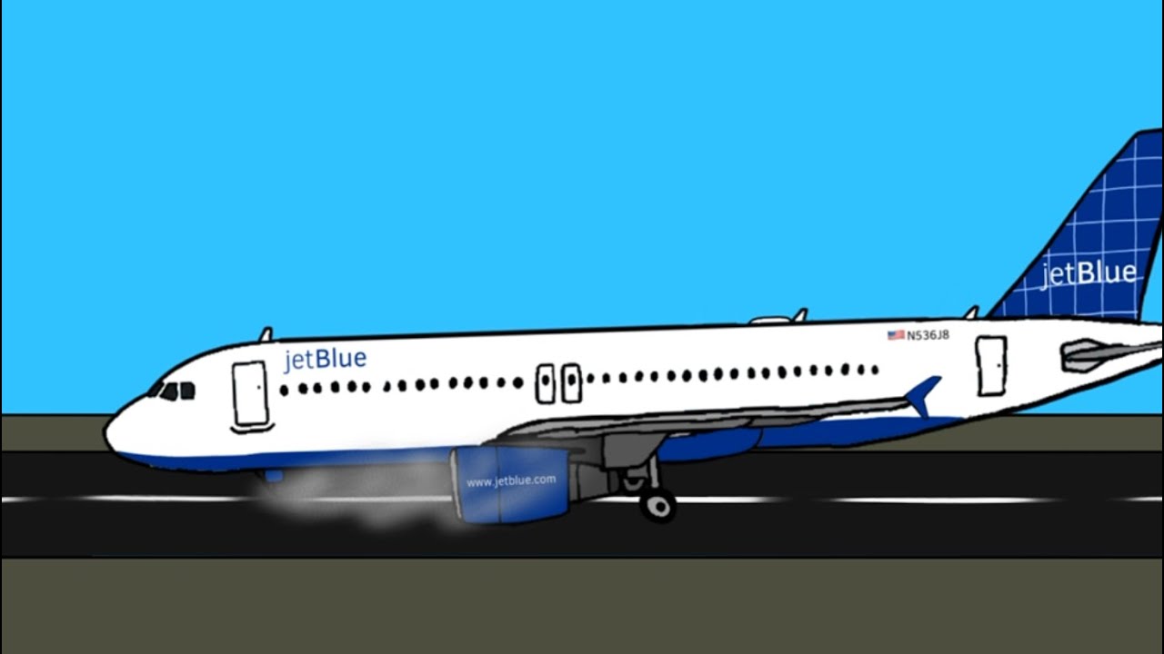 젯블루 292편 애니메이션 ㅣ Jet Blue  Flight 292 Animation
