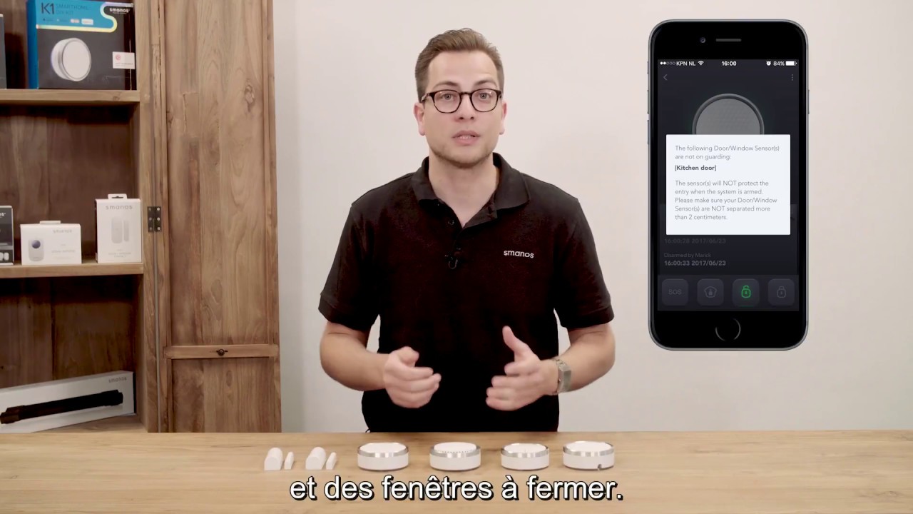 Smanos Open Box Video - K1 Smart Home System (French subs)