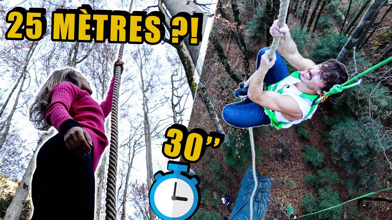 On teste l'épreuve ULTIME de NINJA WARRIOR (25 mètres de corde)
