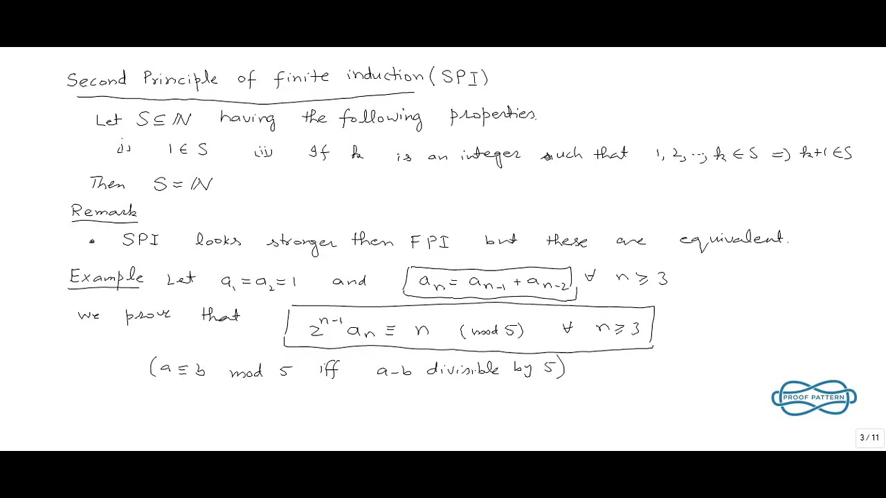 Lecture 3: Second Principle of Finite Induction – Strong Induction Explained with Examples