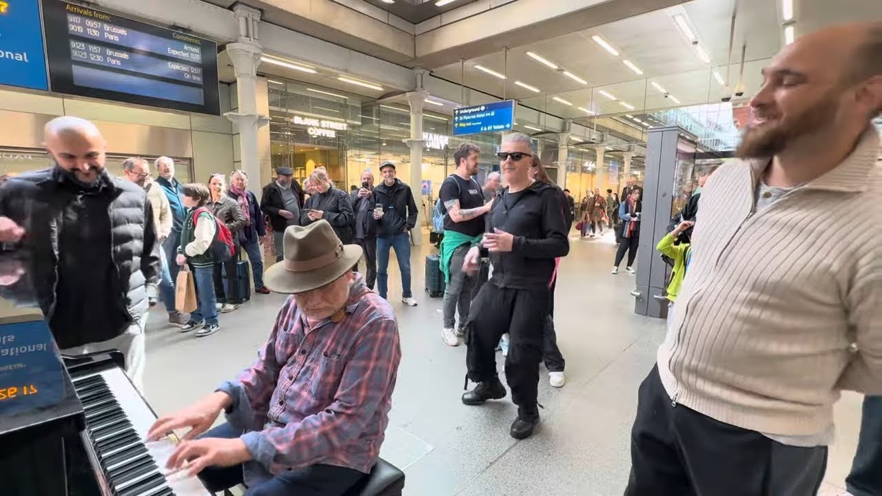 Preaching The Blues To The Rush Hour Commuters