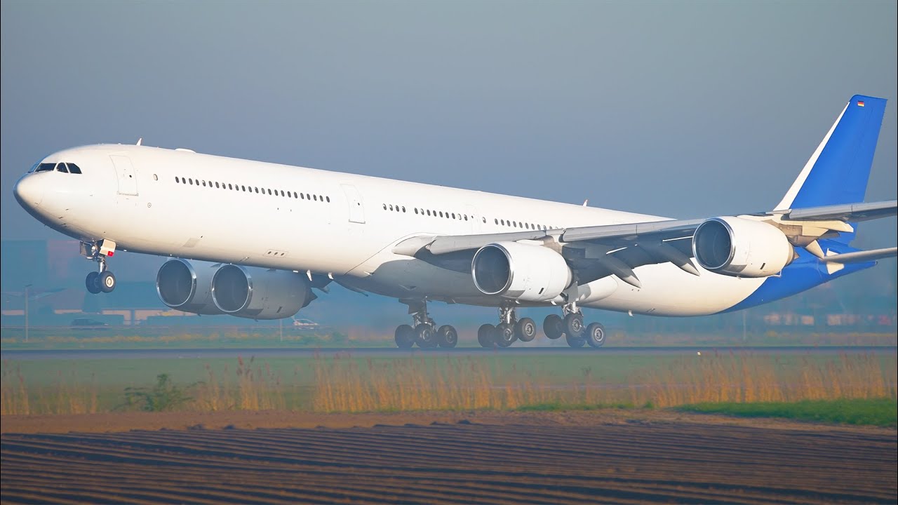 B747 B777 A346 A339 FAMOUS Polderbaan Planespotting at Amsterdam Airport