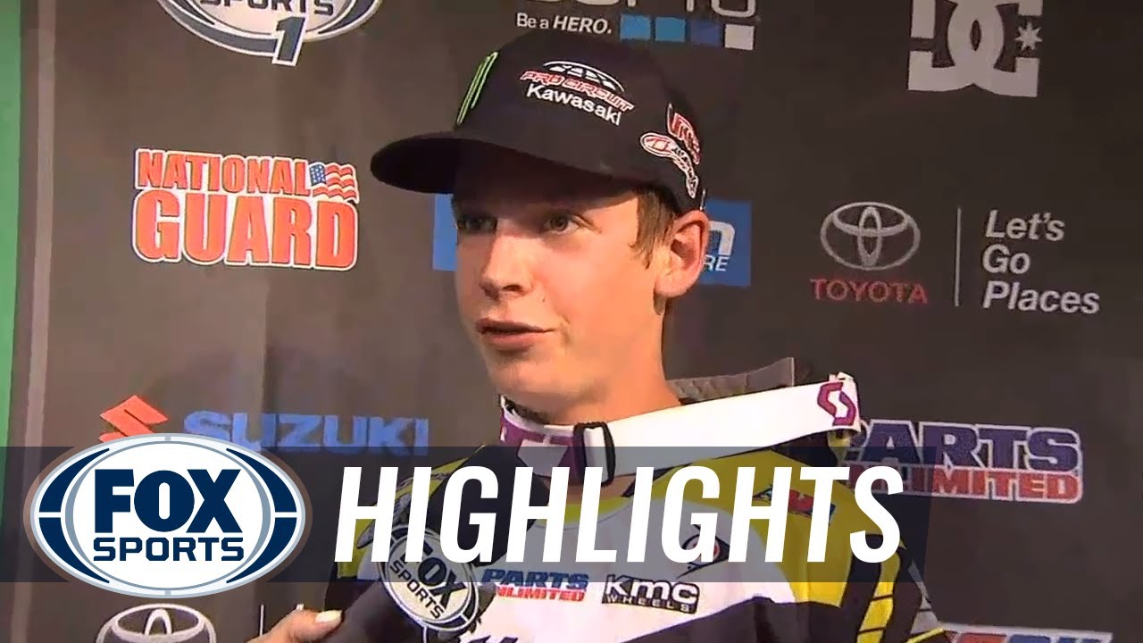Adam Cianciarulo Wins 3rd Race of Season - Detroit 2014 - 250 East Supercross
