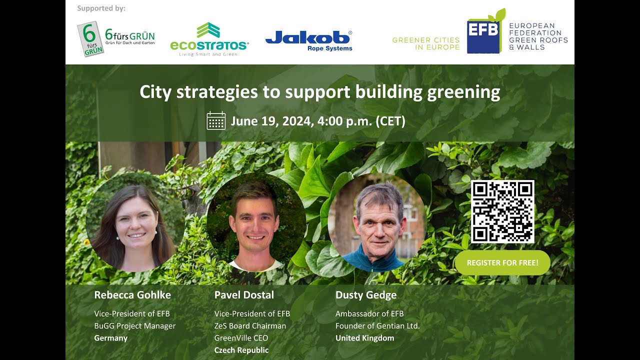 EFB Webinar - City strategies to support building greening