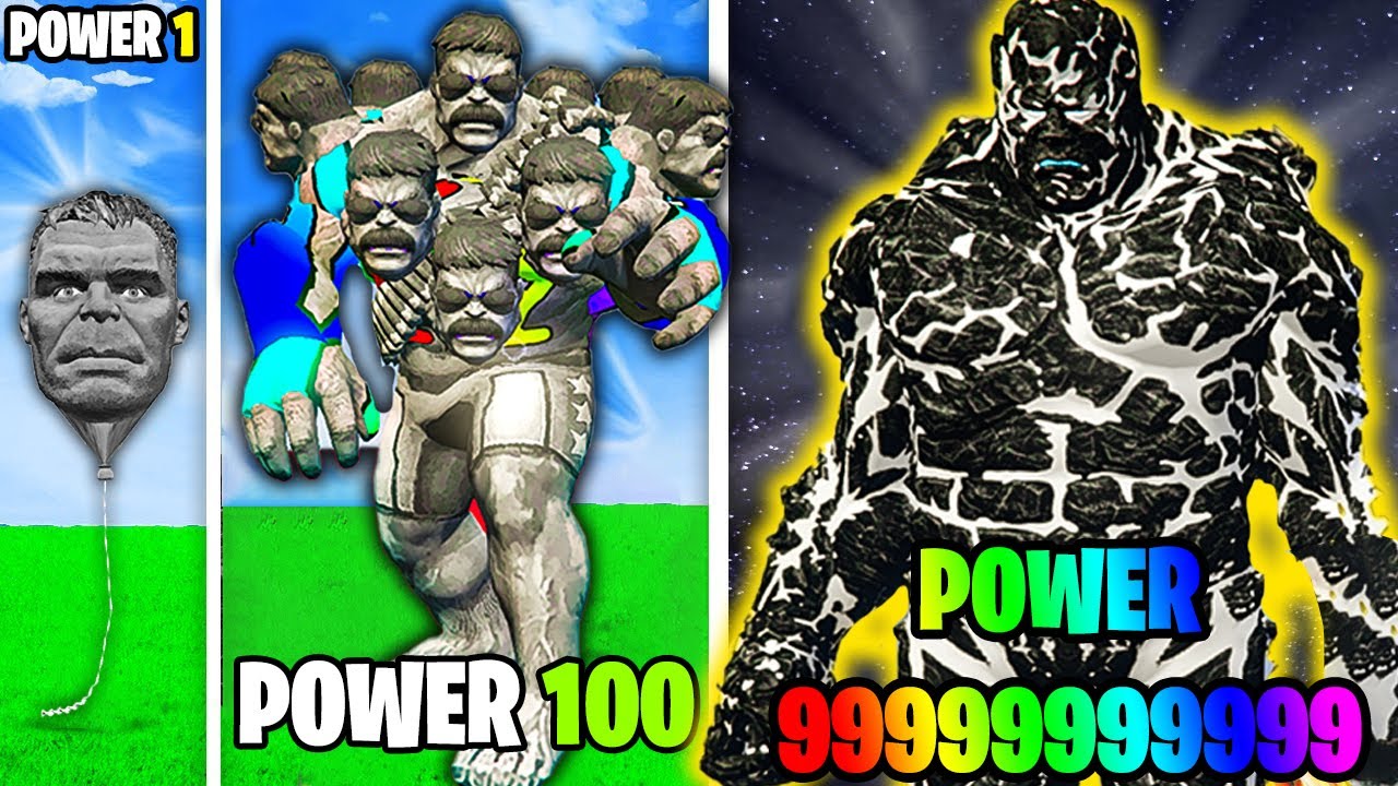 Weakest To STRONGEST HULK In GTA 5!