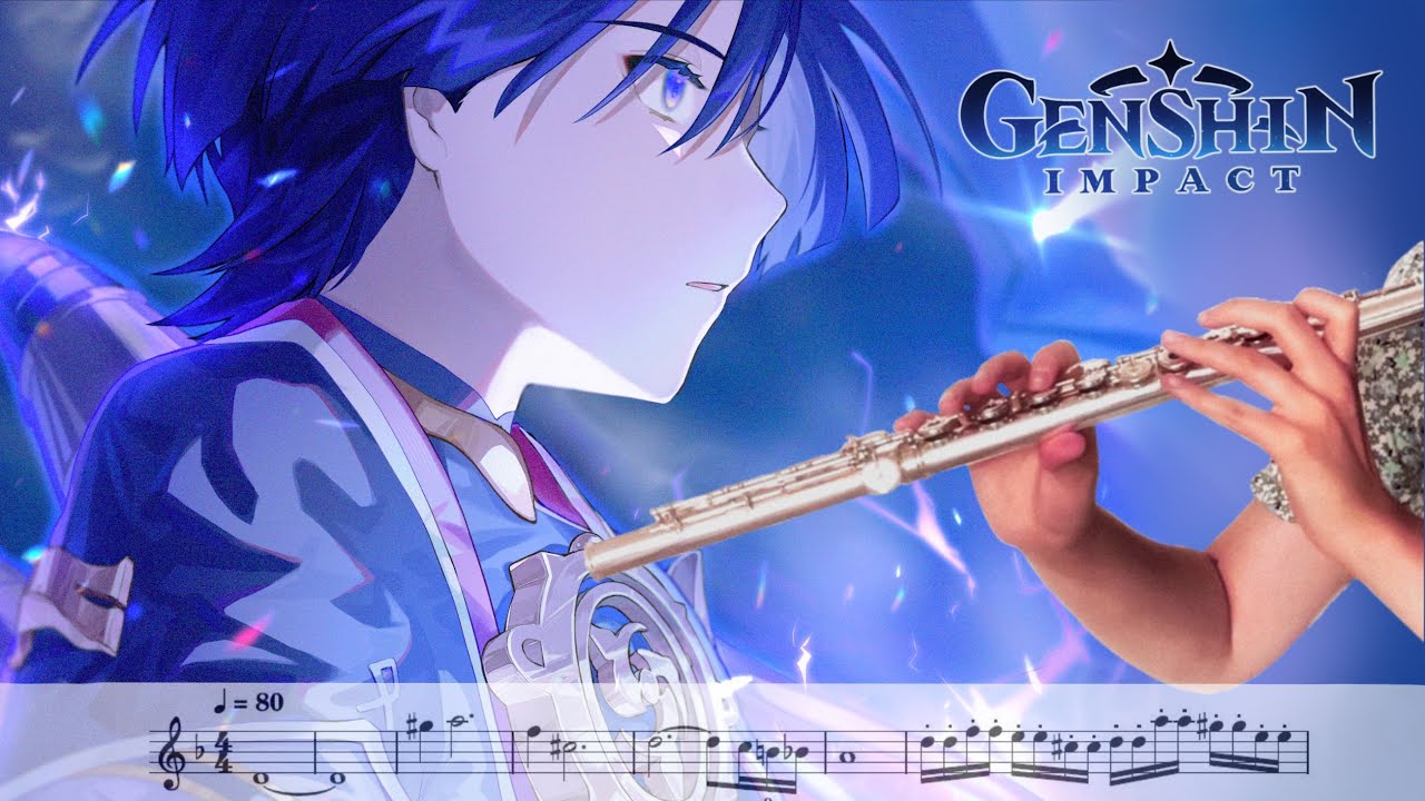 Scaramouche - Boss Theme - Flute Cover [SHEET MUSIC] Genshin Impact