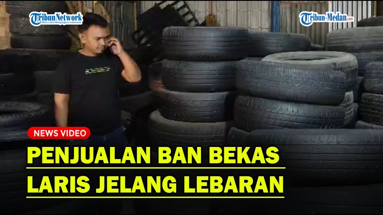 PENJUALAN BAN BEKAS di Kisaran Laris Manis Jelang Lebaran❗