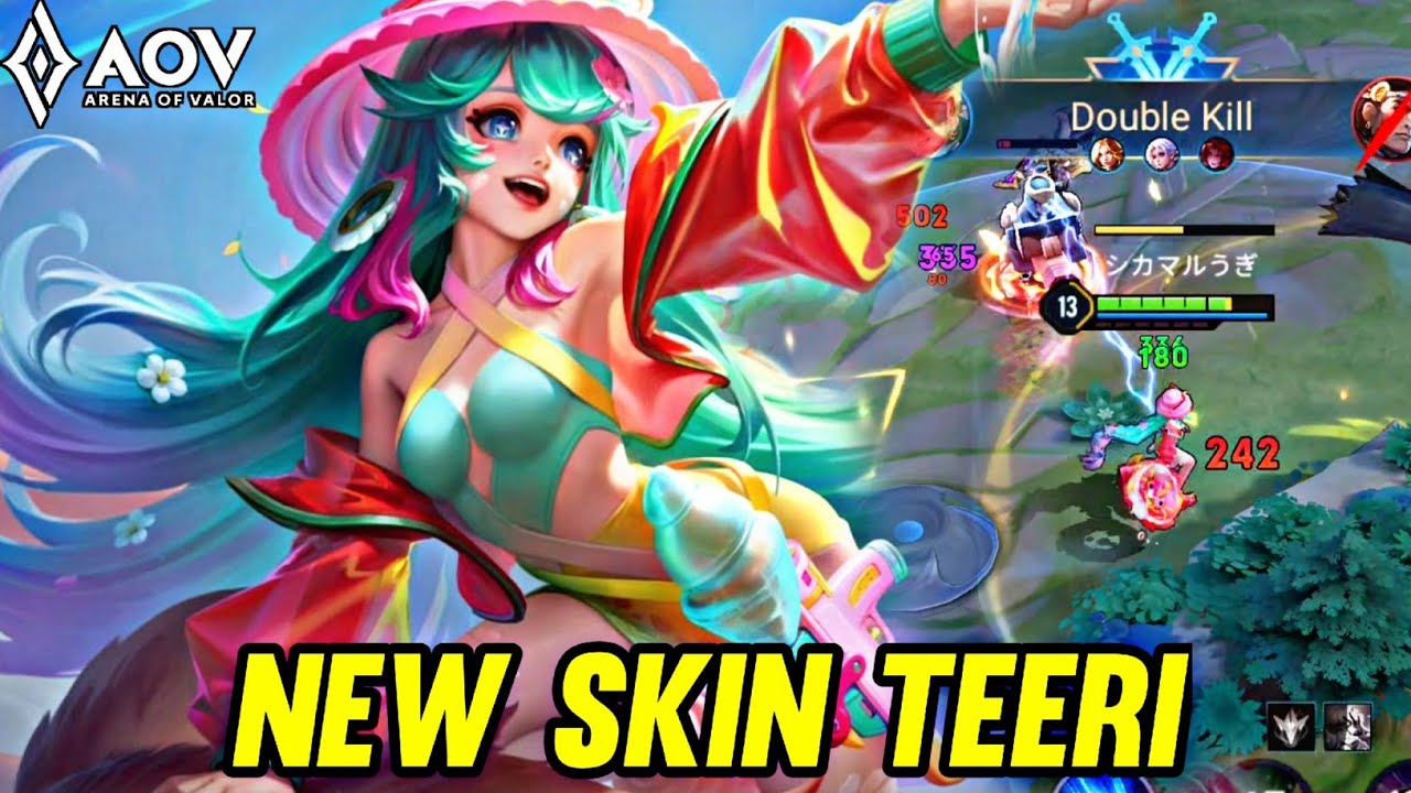 AOV : NEW SKIN TEERI GAMEPLAY - ARENA OF VALOR LIÊNQUÂNMOBILE ROV