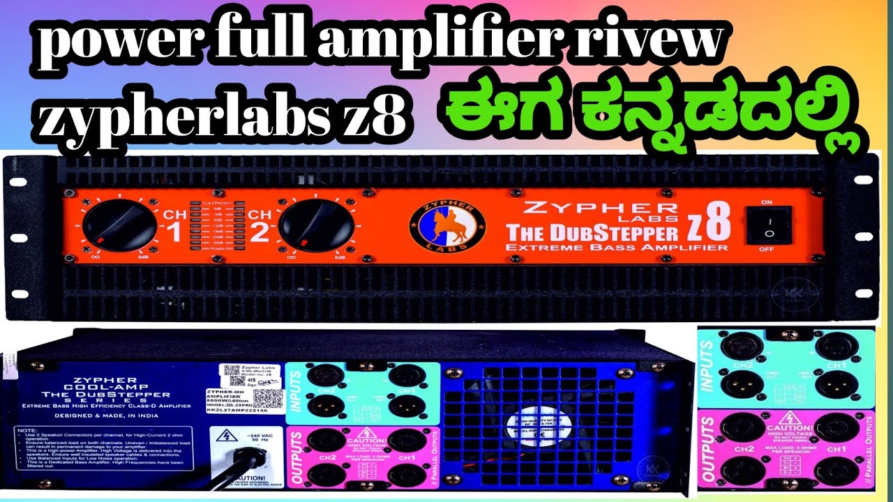 zypher labs z8 bass amplifier rivew in kannada