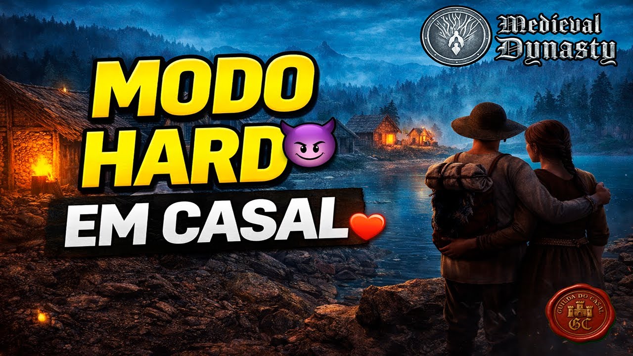 MODO HARD 😈 CONSTRUINDO UMA VILA À BEIRA DO LAGO | MEDIEVAL DYNASTY EP 02