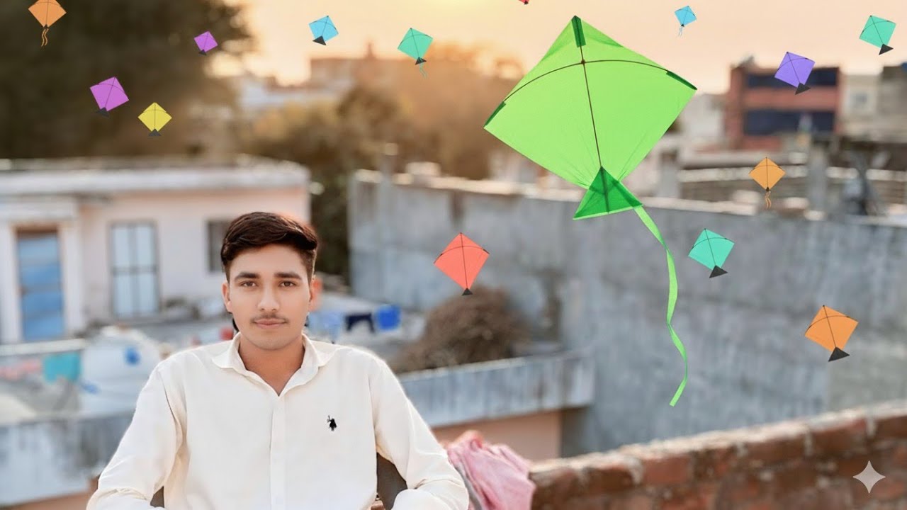 Biggest kite 🪁 हमने बनाया बहुत बड़ा पतंग 🪁 Happy Makar Sankranti...@SunilVloggerNo.1 