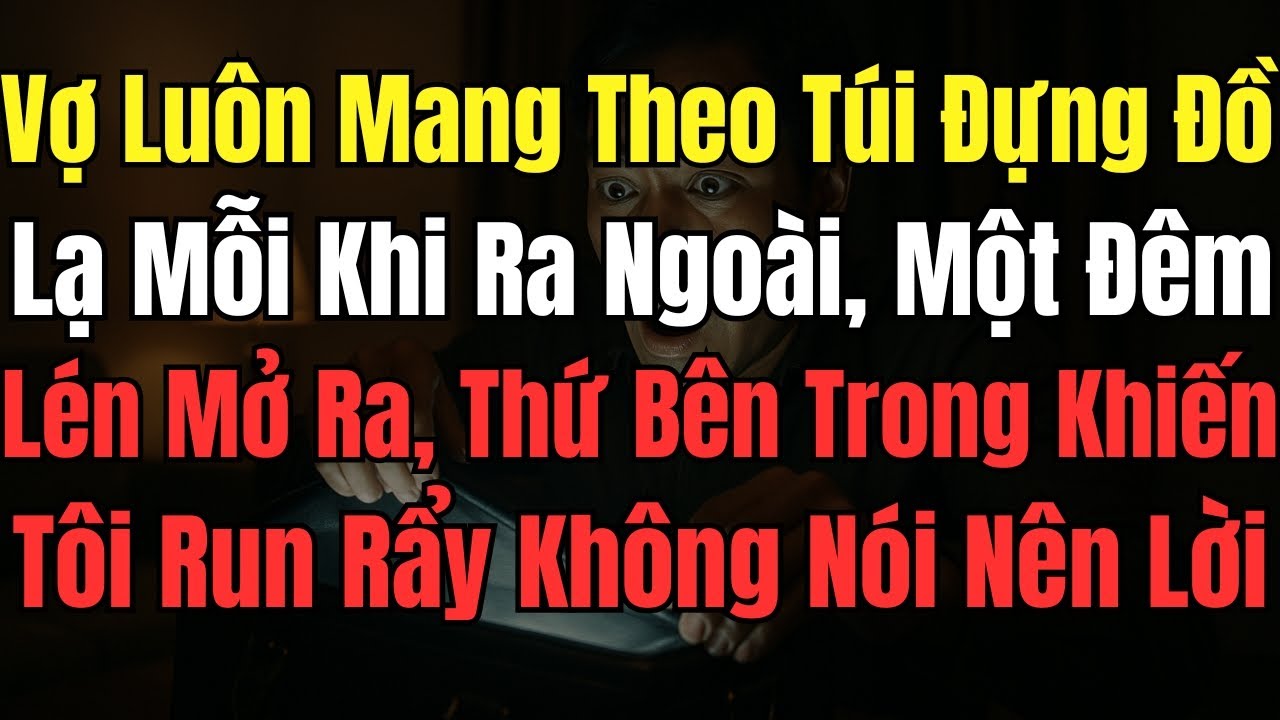 Vợ Luôn Mang Theo Túi Đựng Đồ Lạ Mỗi Khi Ra Ngoài, Một Đêm Lén Mở Ra, Thứ Bên Trong Khiến Tôi Run Rẩ