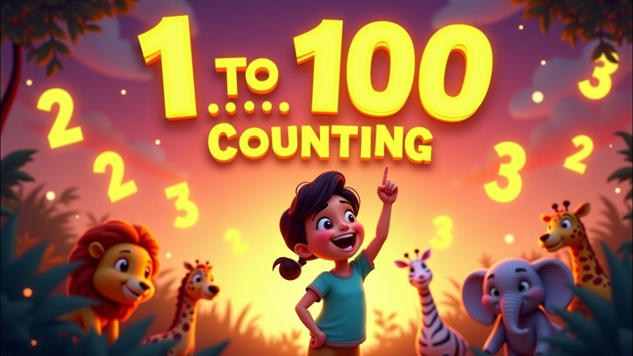 1 to 100 Counting | Counting Number 1 to 100 | बच्चों के लिए गिनती | Learn Numbers, ShivAnandisworld