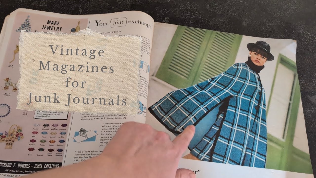 Flipping through vintage magazines for ideas and inspiration