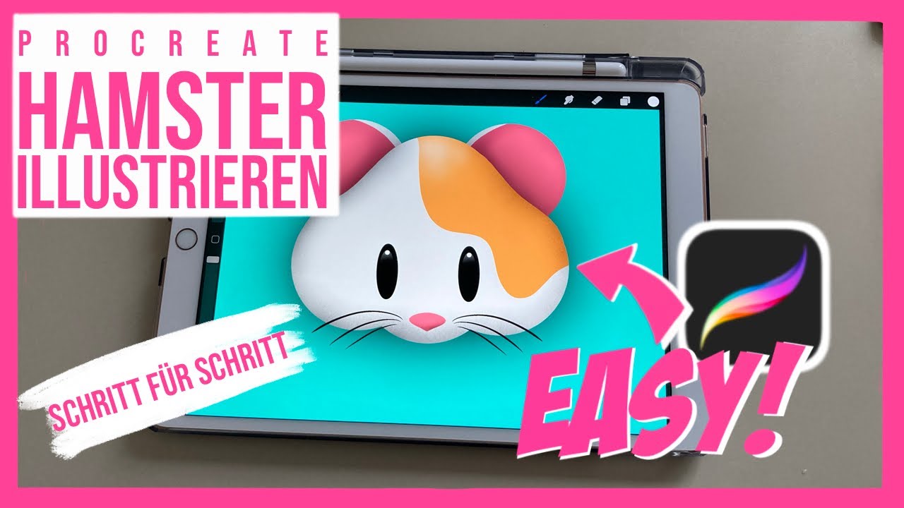 Hamster in Procreate malen Tutorial- Easy!
