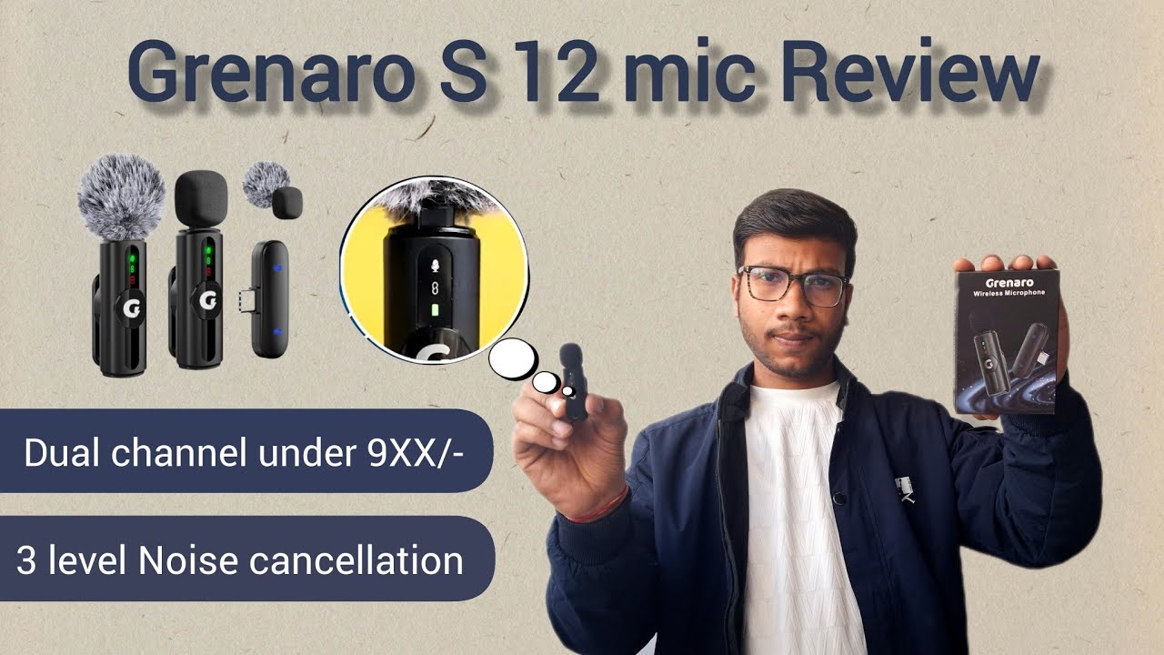 Grenaro S12 mic honest review | Best mic under 1000? | unboxing & review