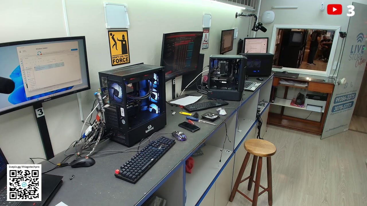 #214 LIVE MONTAGEM E ASSISTENCIA DE PCS GAMER E HARDWARE EM GERAL