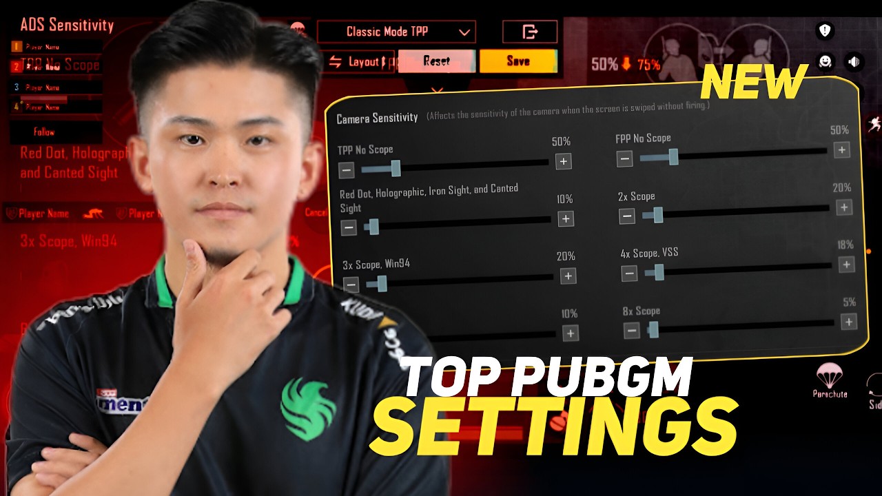 TOP PUBGM Just Shared His Settings! No Recoil Sensitivity + Layout