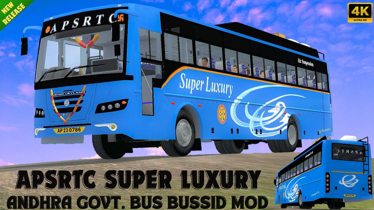 New Apsrtc Blue Super Luxury Bus Mod Download Bus Simulator Indonesia