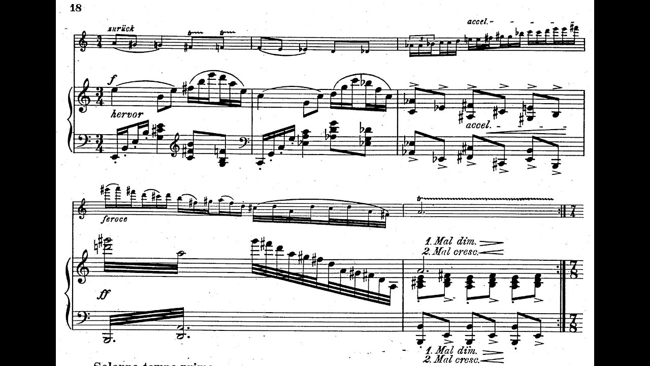 Sigfried Karg-Elert - Impressions Exotiques for Flute and Piano, Op. 134 (1920) [Score-Video]