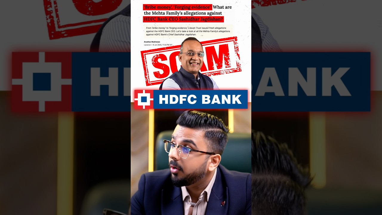 Bribe & Forgery Allegations on HDFC Bank CEO? Truth About Sashidhar Jagdishan!