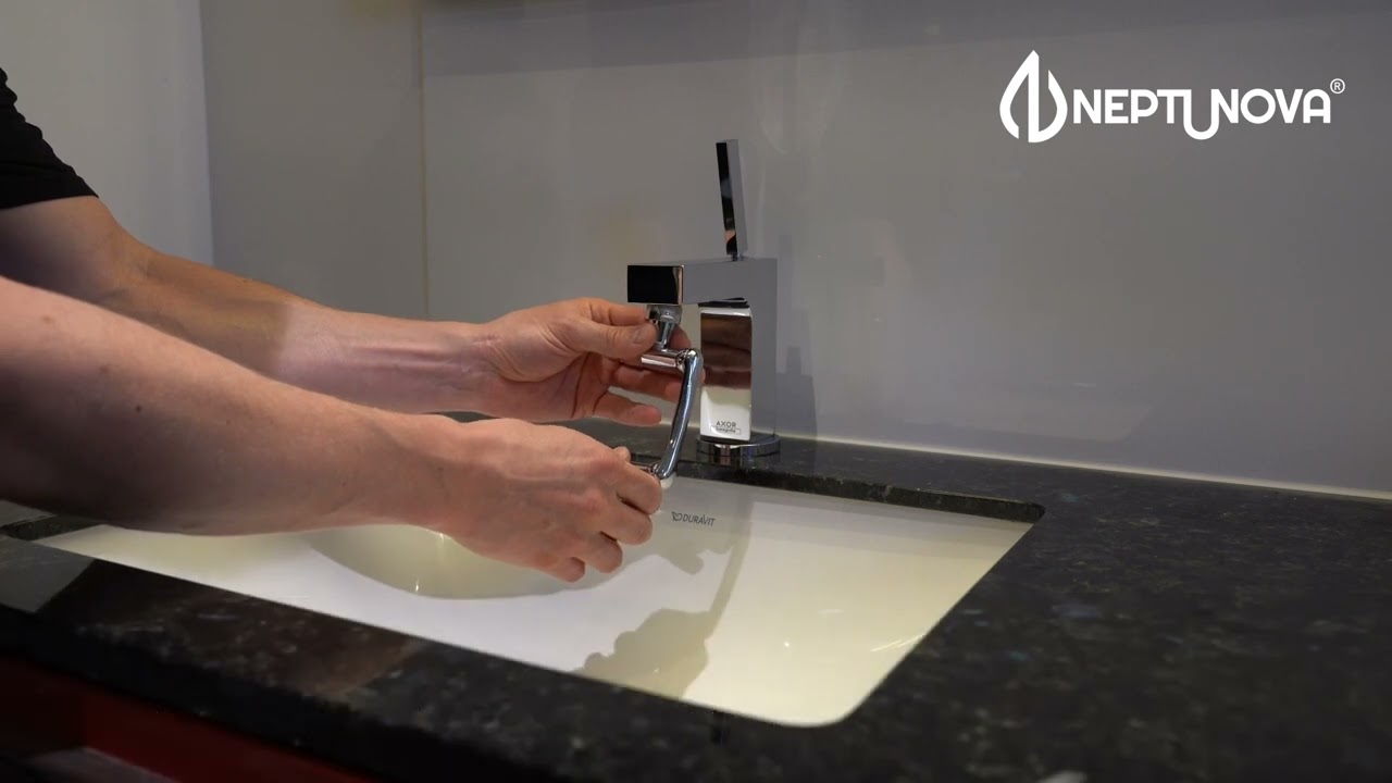 💦 INSTALLATIONSVIDEO - NEPTUNOVA® Wasserhahn Aufsatz 1440 grad www.neptunova.com