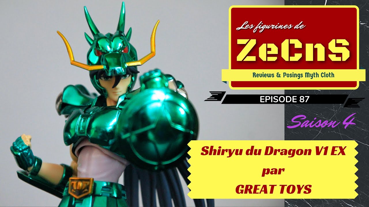 Saint Seiya Myth Cloth - Les Figurines de ZeCnS - Shiryu du Dragon V1 EX Great Toys Review