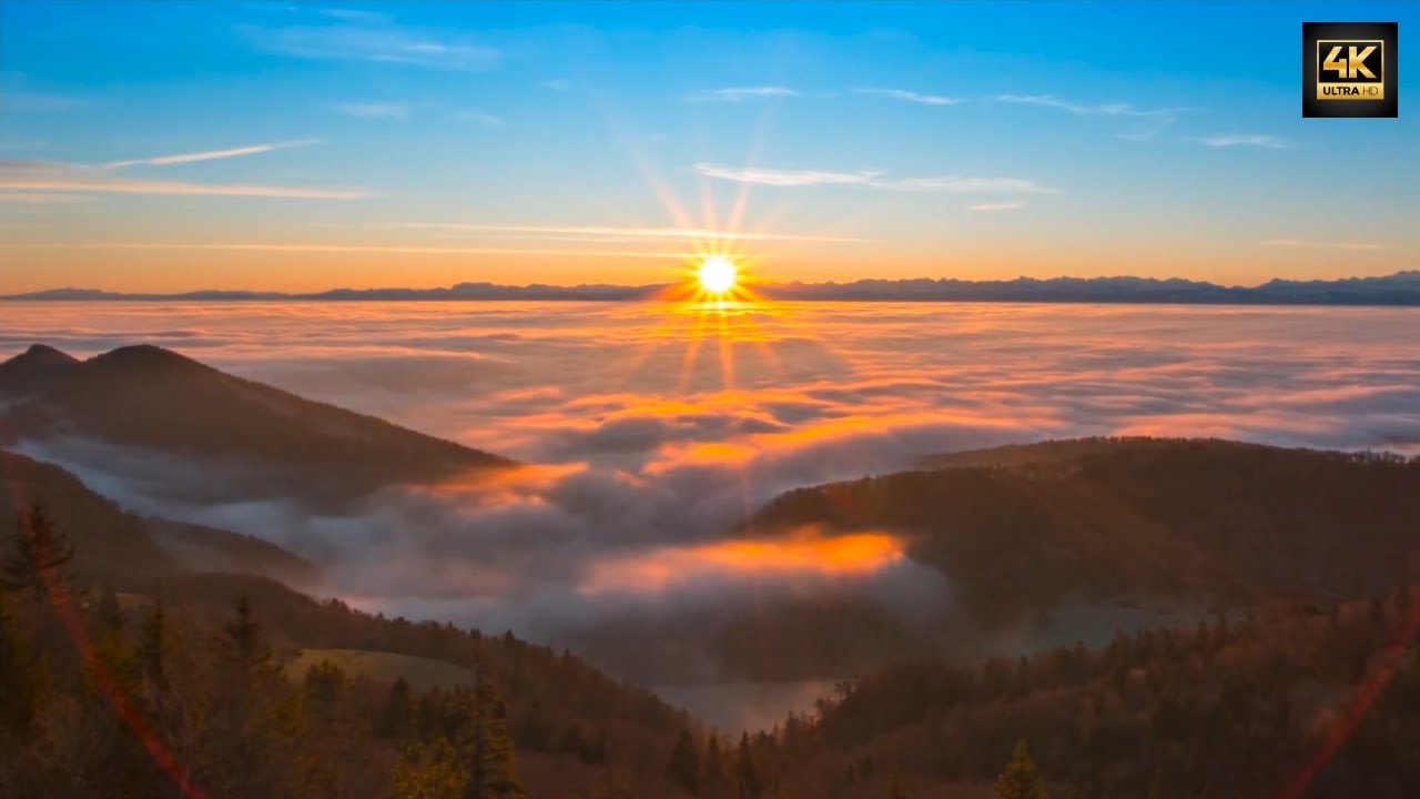 Top 10 time-lapse nascer do sol em 4k   Sunrise
