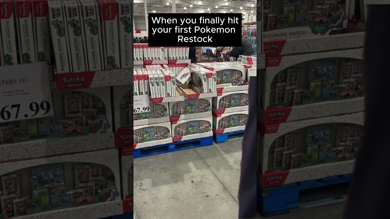 How it feels when you hit a Pokemon Restock 