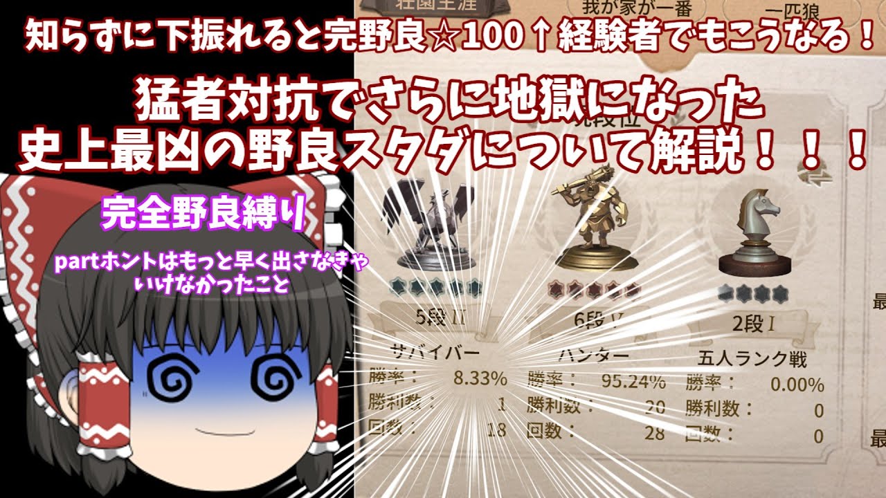 【第五人格】猛者対抗実装でより地獄になった史上最凶のスタダ解説！（ゆっくり実況）