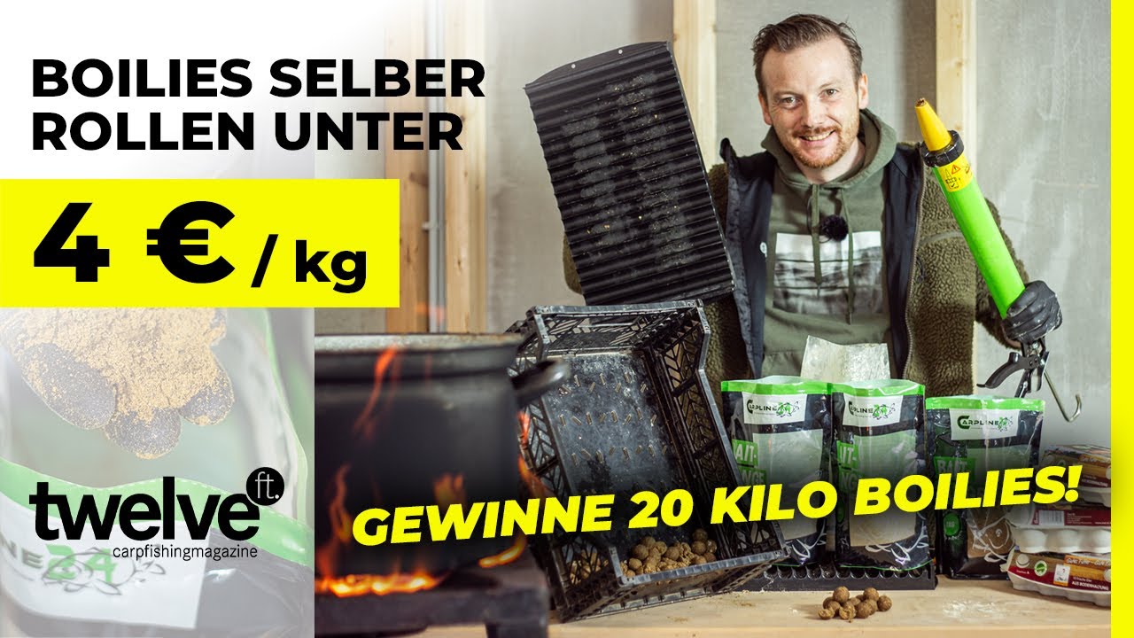 Boilies selber machen unter 4€ / kg + Rezept ⭐ Gewinne 20 Kilo Baits von Carpline24 ⭐ günstig rollen